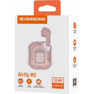 None Riversong Bluetooth earphones AirFly M2 TWS pink EA233