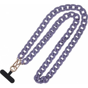 None Phone chain long matte purple