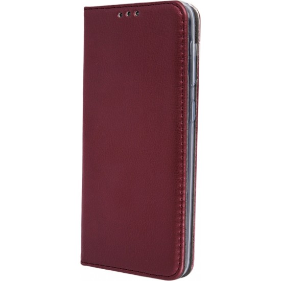 None Smart Magnetic case for Oppo A78 5G / A58 5G burgundy