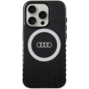 None Audi case for iPhone 15 6,1" black IML Big Logo MagSafe Case