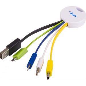 Akyga adapter cable AK-AD-51 USB 5in1 USB A / USB type C / micro USB B / mini USB B / Thunderbolt