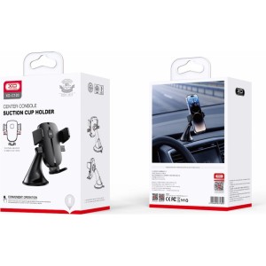 None XO car holder C120 black with suction cup