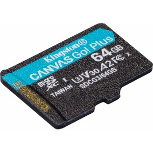 Kingston memory card 64GB microSDXC Canvas Go! Plus cl. 10 UHS-I 170 MB/s + adapter