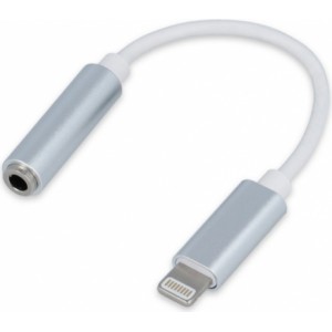 Setty adapter Lightning - audio jack 3,5mm white