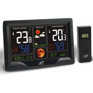 Weather station with multifunctional color display, BLACK LTC