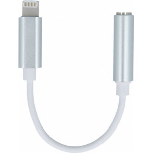 Setty adapter Lightning - audio jack 3,5mm white