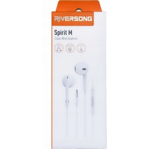 None Riversong wired earphones Spirit M white EA125