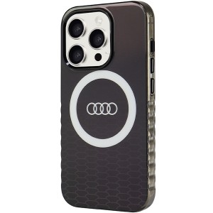 None Audi case for iPhone 15 6,1" black IML Big Logo MagSafe Case