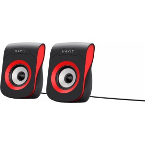 Havit computer speakers 2.0 HV-SK599 black-red