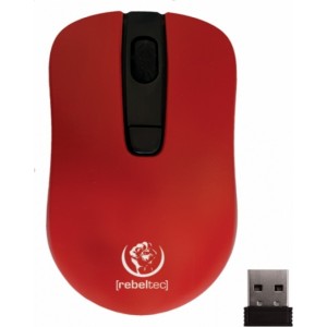 Rebeltec wireless mouse STAR red