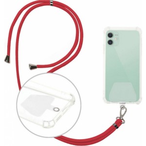 None Universal neck strap for phones red