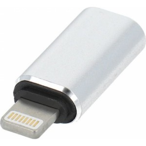 OEM Adapter Type C (female) to Lightning (male) silver