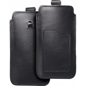 OEM ROYAL - Leather universal blet pocket / black - Size 2XL - IPHONE 6 PLUS / SAMSUNG A52 / XIAOMI REDMI NOTE 10