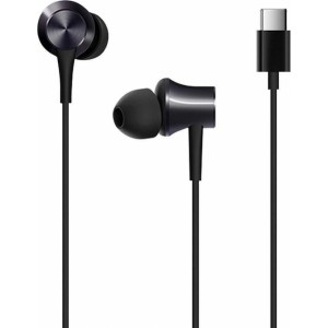 Xiaomi original wire earphone Typ C with microphone HSEJ04WM black blister