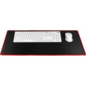 OEM Gaming mouse and keyboard pad 700 x 300 x 3 mm black with red stitching