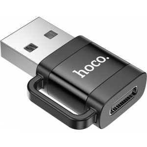 Hoco adapter OTG USB A (male) to Type C (female) 3A UA31D black