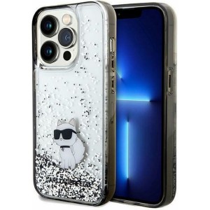 Karl Lagerfeld case for IPHONE 14 Pro Max KLHCP14XLKCNSK (Liquid Glitter C) transparent