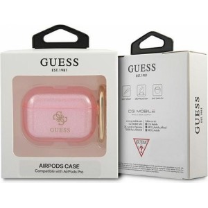 Guess case for APPLE AirPods Pro GUAPUCG4GP (Glitter Collection) pink