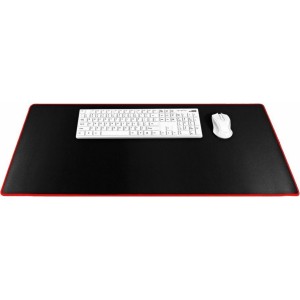 OEM Gaming mouse and keyboard pad 900 x 400 x 3 mm black with red stitching