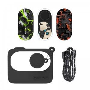 Sunnylife Protective Case Sunnylife for Insta360 GO 3 Black with stickers