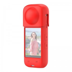 Puluz Silicone protective case PULUZ for Insta360 X4 (red)