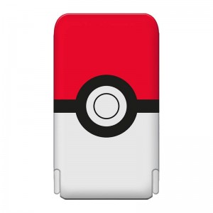 OTL Magnetic powerbank OTL 5000 mAh, USB-C 15W, Pokemon Pokeball with stand (red-white)