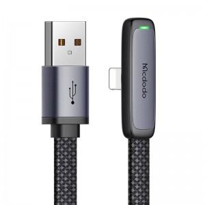 Mcdodo CA-2791 USB to lightning angle cable, 1.8m (black)