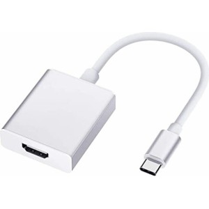 Ilike HD2 USB-C Spraudnis uz HDMI 4K Sieviešu Audio un Video Kabelis Adapteris 10cm - Konvertors Balts (OEM)