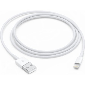 Apple MXLY2ZM/A Lightning uz USB datu un uzlādes kabelis 1m modelis A1480 balts (blisters)