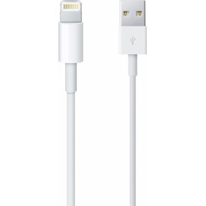 Apple MXLY2ZM/A Lightning uz USB datu un uzlādes kabelis 1m modelis A1480 balts (blisters)