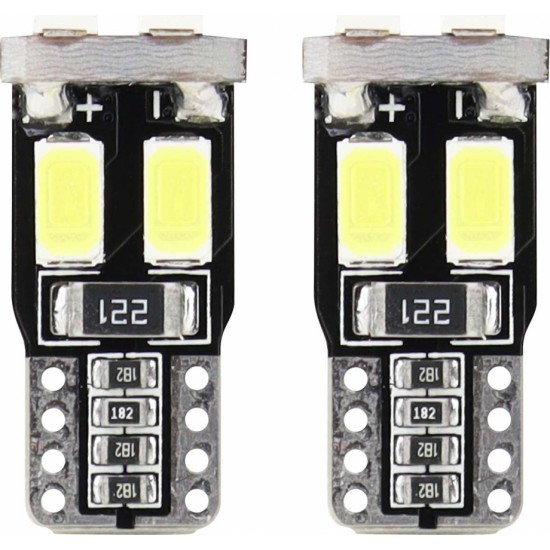 Amio LED CANBUS 6SMD-2 5730 T10 (W5W) White