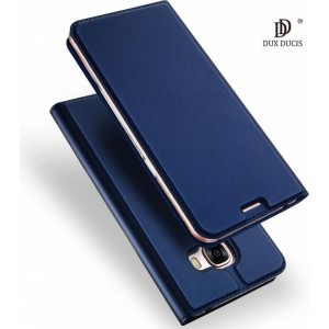 Dux Ducis Premium Magnet Case Grāmatveida Maks Telefonam LG Q8 Zils