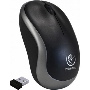 Rebeltec RBLMYS00050 2.4Ghz Bezvadu Datora Pele ar 1000 DPI / USB / Sudraba