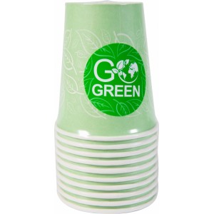 Go Green Papīra Glāzes 350ml 10gab
