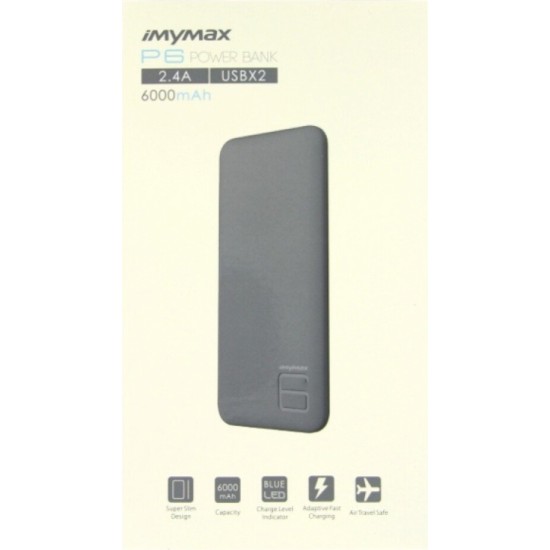 Imymax P6 Power Bank 6000 mAh Портативный аккумулятор