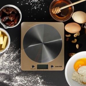 Salter 1036 OLCFEU16 Olympic Disc Electronic Digital Kitchen Scales Gold