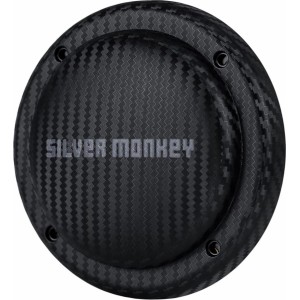 Silver Monkey Tag Carbon IP67 Locator with Apple Find My - Black