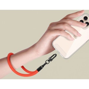 Tech-Protect C3S ROPE WRIST STRAP NEON ORANGE/BLACK