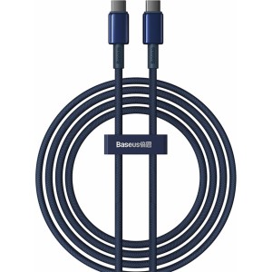 Baseus Tungsten Gold USB-C / USB-C 100W 2m cable - navy blue