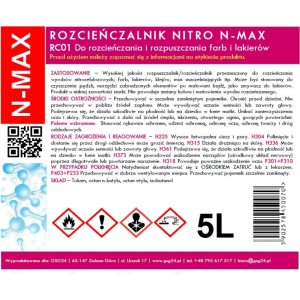 Gsg24 NITRO RC-01 N-MAX 5L thinner solvent