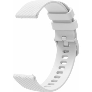 Marka Niezdefiniowana Silicone Strap for Huawei Watch GT2 / GT3 42mm - White