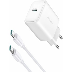 Joyroom JR-TCF24 USB-C PD 30W QC SFC network charger - white + 1m USB-C cable