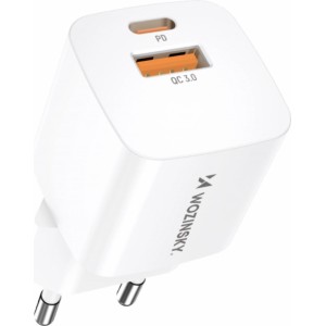 Wozinsky CMWCW 20W USB-C / USB-A wall charger - white