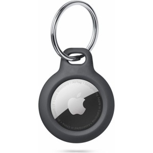 Tech-Protect Rough case for Apple AirTag with ring - black