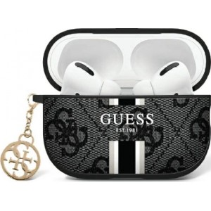 Guess GUAP2P4RPSK AirPods Pro 2 (2022/2023) cover black/black 4G Printed Stripes Charm