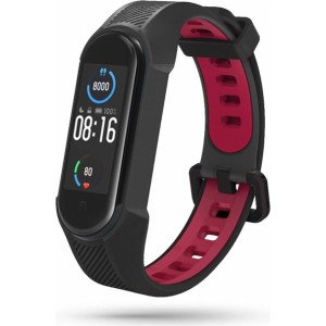 Tech-Protect Armor strap for Xiaomi Mi Smart Band 5 / 6 / 6 NFC - black and red