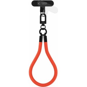 Tech-Protect C3S ROPE WRIST STRAP NEON ORANGE/BLACK