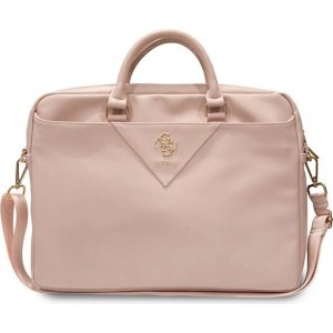 Guess Triangle 4G bag for a 16" laptop - pink