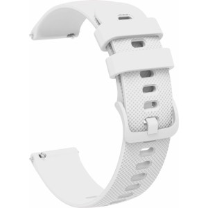 Marka Niezdefiniowana Silicone Strap for Huawei Watch GT2 / GT3 42mm - White