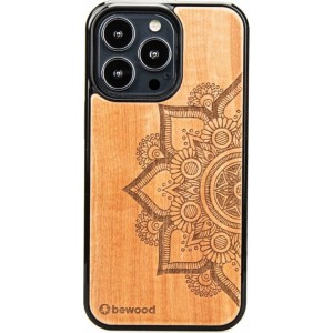 Bewood Mandala Apple Tree Wooden Case for iPhone 13 Pro - Light Brown